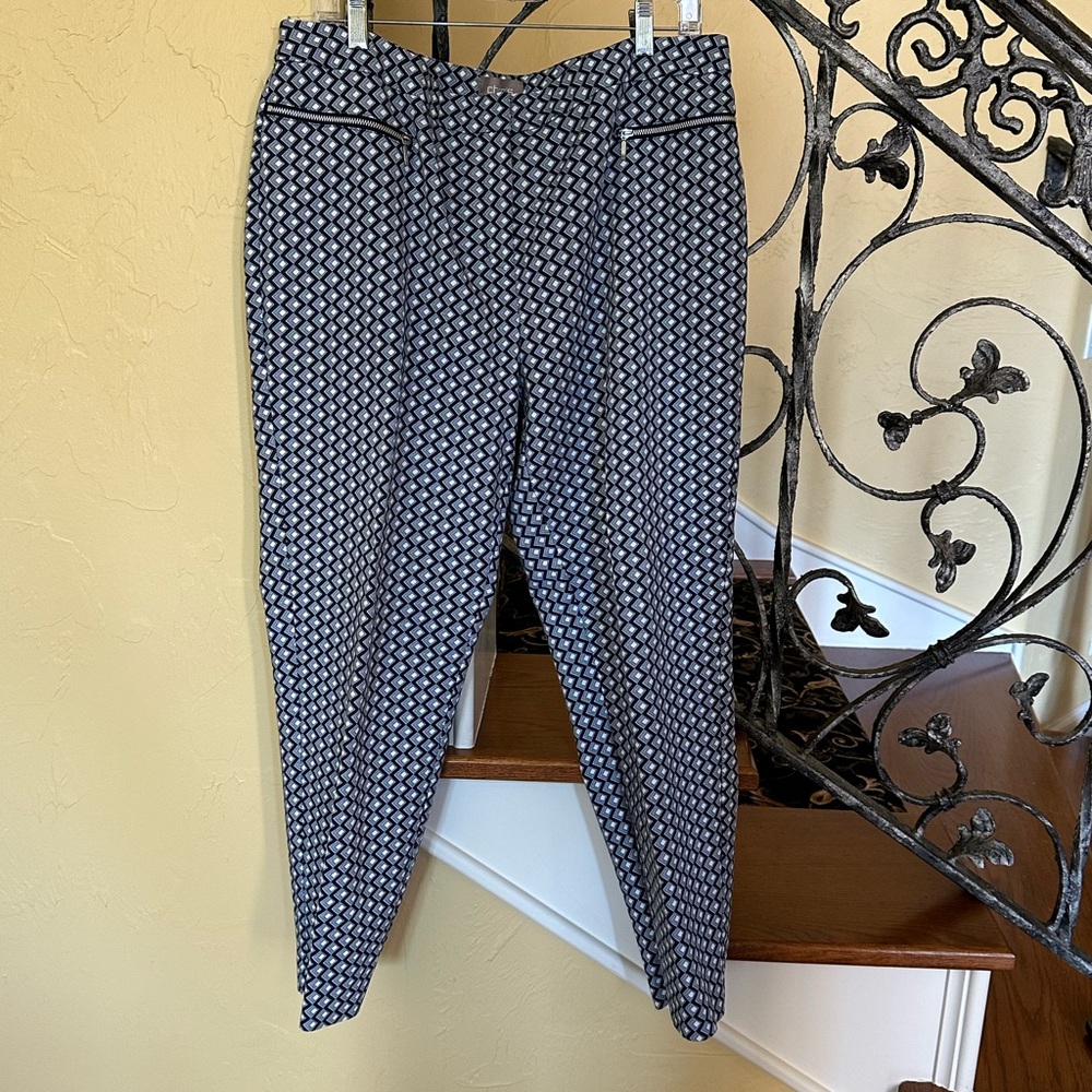 Chico’s Blue Print Ankle Pants